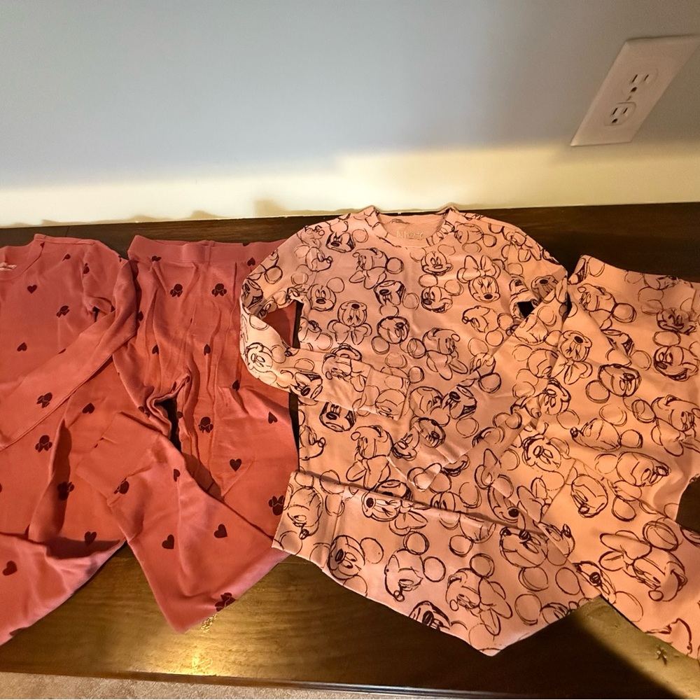 Kids Pink Pajama Set of 2 pjs